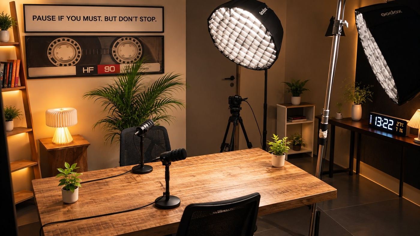 Vayu set, Indian Podcast Studio, Sector 61 Noida